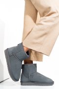 CIZME GRI PIELE NATURALA INTOARSA 5SP854