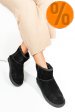 Cizme negre piele naturala intoarsa 5sp854