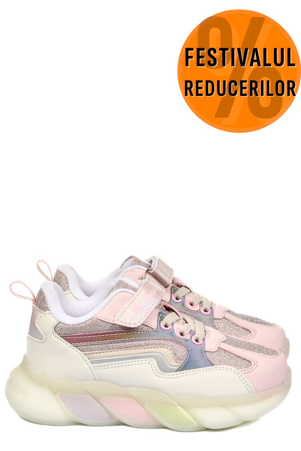 LUMBERJACK, PANTOFI SPORT WHITE PINK JUSTICE