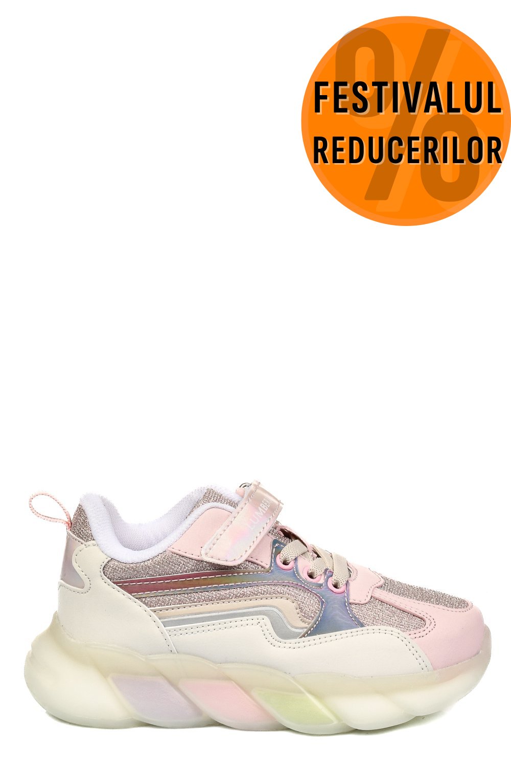 LUMBERJACK, PANTOFI SPORT WHITE PINK JUSTICE