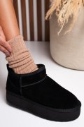 CIZME NEGRE PIELE NATURALA INTOARSA 1S77250