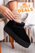 CIZME NEGRE PIELE NATURALA INTOARSA 1S77250