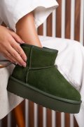 CIZME VERZI PIELE NATURALA INTOARSA 1S77251