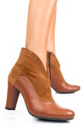 BOTINE MARO PIELE NATURALA INTOARSA 7S7790
