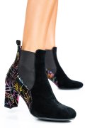 BOTINE DAMA PIELE NATURALA INTOARSA NEGRE COLOR 7S7770