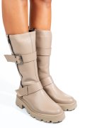 GHETE BEJ PIELE NATURALA 242845NP