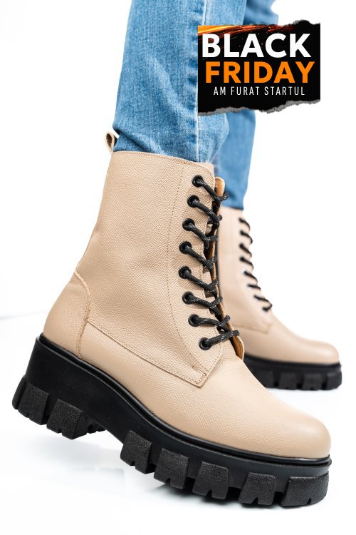 Ghete bej piele naturala 1s7755