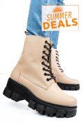 GHETE BEJ PIELE NATURALA 1S7755