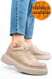 Pantofi bej piele naturala  251621np/npk