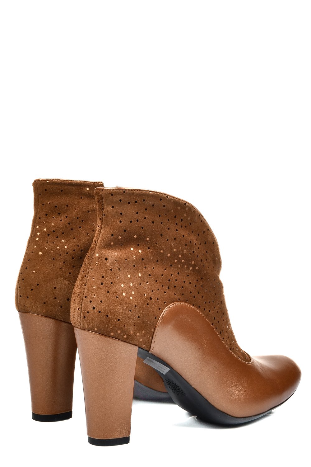 BOTINE CAPPUCCINO PIELE NATURALA INTOARSA 7S7790