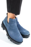 GHETE ALBASTRE PIELE NATURALA INTOARSA 0S7724