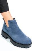 GHETE ALBASTRE PIELE NATURALA INTOARSA 0S7724