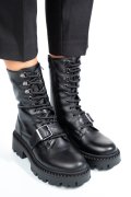 GHETE NEGRE PIELE NATURALA 3S7772