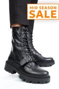 GHETE NEGRE PIELE NATURALA 3S7772