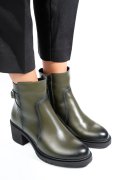 BOTINE DAMA PIELE NATURALA VERZI 4S7726