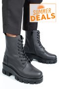 GHETE NEGRE PIELE NATURALA 1S7755