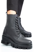 GHETE NEGRE PIELE NATURALA 1S7755