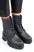 GHETE NEGRE PIELE NATURALA 1S7755