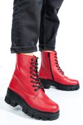 GHETE ROSII PIELE NATURALA 1S7755