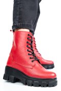 GHETE ROSII PIELE NATURALA 1S7755