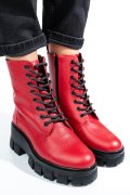 GHETE ROSII PIELE NATURALA 1S7755