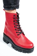 GHETE ROSII PIELE NATURALA 1S7755