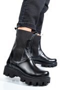 GHETE NEGRE PIELE NATURALA 7S77628B