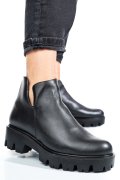 GHETE NEGRE PIELE NATURALA 0S7724