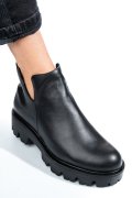 GHETE NEGRE PIELE NATURALA 0S7724