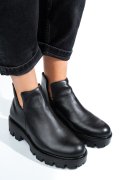 GHETE NEGRE PIELE NATURALA 0S7724