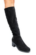 CIZME NEGRE PIELE NATURALA INTOARSA 8S7700