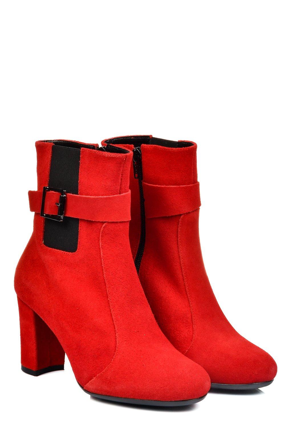 BOTINE DAMA PIELE NATURALA INTOARSA ROSII 7S7772