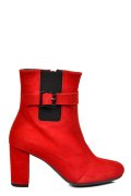 BOTINE DAMA PIELE NATURALA INTOARSA ROSII 7S7772