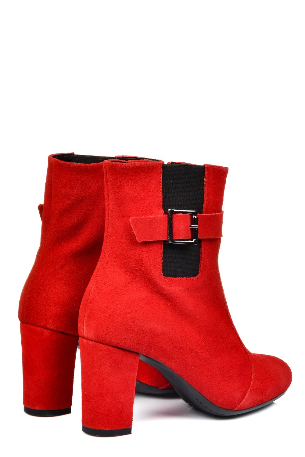 BOTINE DAMA PIELE NATURALA INTOARSA ROSII 7S7772