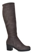 CIZME GRI PIELE NATURALA INTOARSA 8S7700