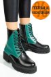 Ghete negru verde piele naturala 1s7731