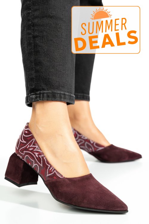 Pantofi all wine piele naturala intoarsa 5s77460