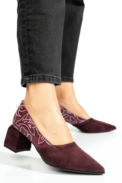 Pantofi all wine piele naturala intoarsa 5s77460