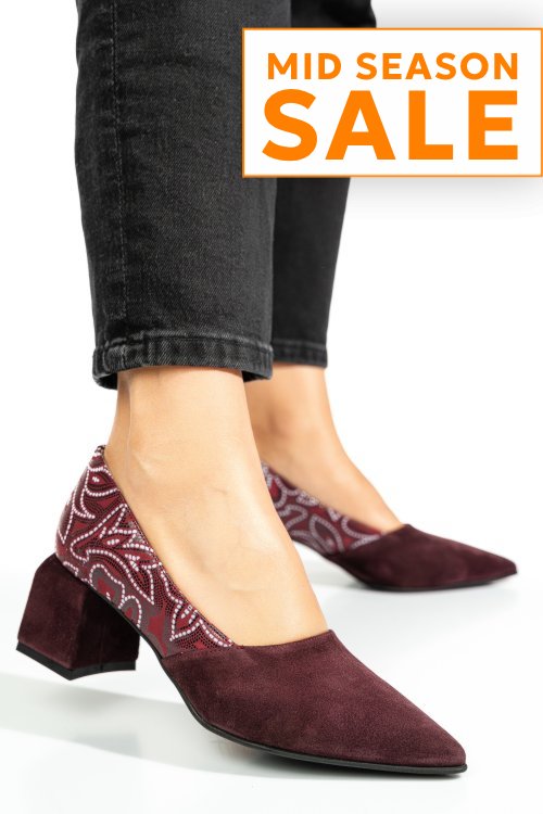 Pantofi all wine piele naturala intoarsa 5s77460