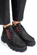GHETE NEGRE PIELE NATURALA NABUK AKD5906