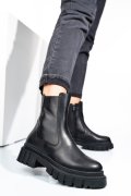 GHETE NEGRE PIELE NATURALA APCK4802