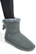 CIZME GRI PIELE NATURALA INTOARSA 8SP132