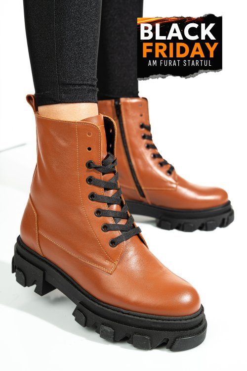 Ghete maro piele naturala 1s7724