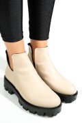 GHETE CREM PIELE NATURALA INTOARSA 0S7724