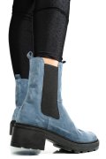 GHETE ALBASTRE PIELE NATURALA INTOARSA 2S7724