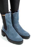 GHETE ALBASTRE PIELE NATURALA INTOARSA 2S7724