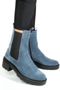 GHETE ALBASTRE PIELE NATURALA INTOARSA 2S7724