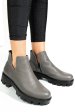 Ghete gri piele naturala 0s7724