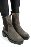 GHETE GRI PIELE NATURALA INTOARSA 2S7724