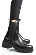 GHETE NEGRE PIELE NATURALA 2S7724